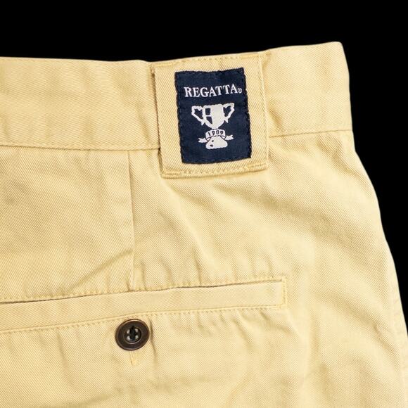 Regatta Denim Shorts Mens Sz 36 Cotton Yellow Pockets Resort Vacation - Picture 6 of 7